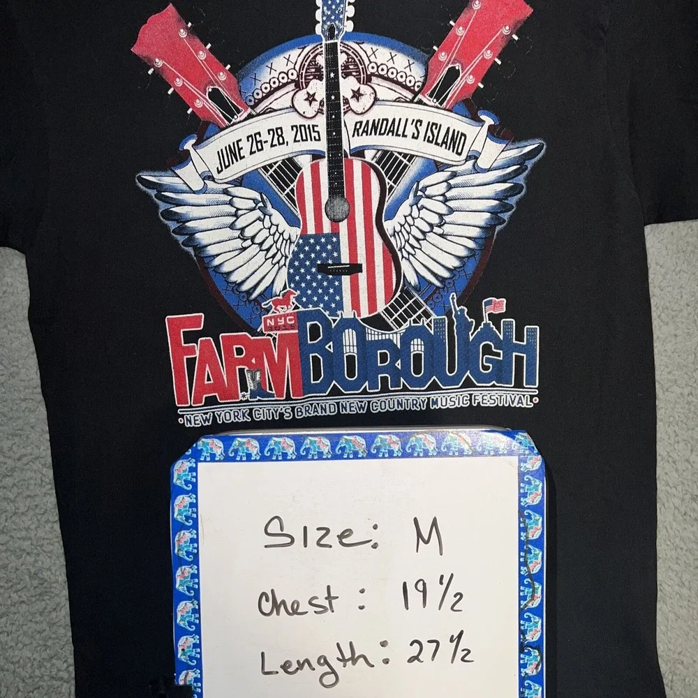 Brad Paisley Luke Bryan 2015 Tour T Shirt Men's‎ Size M NYC Country Music Tee